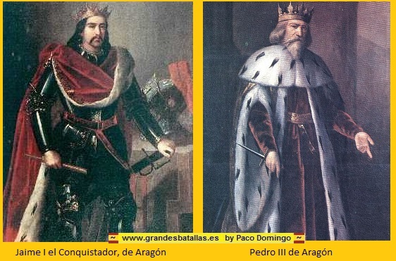 JAIME I EL CONQUISTADOR Y PEDRO III DE ARAGON